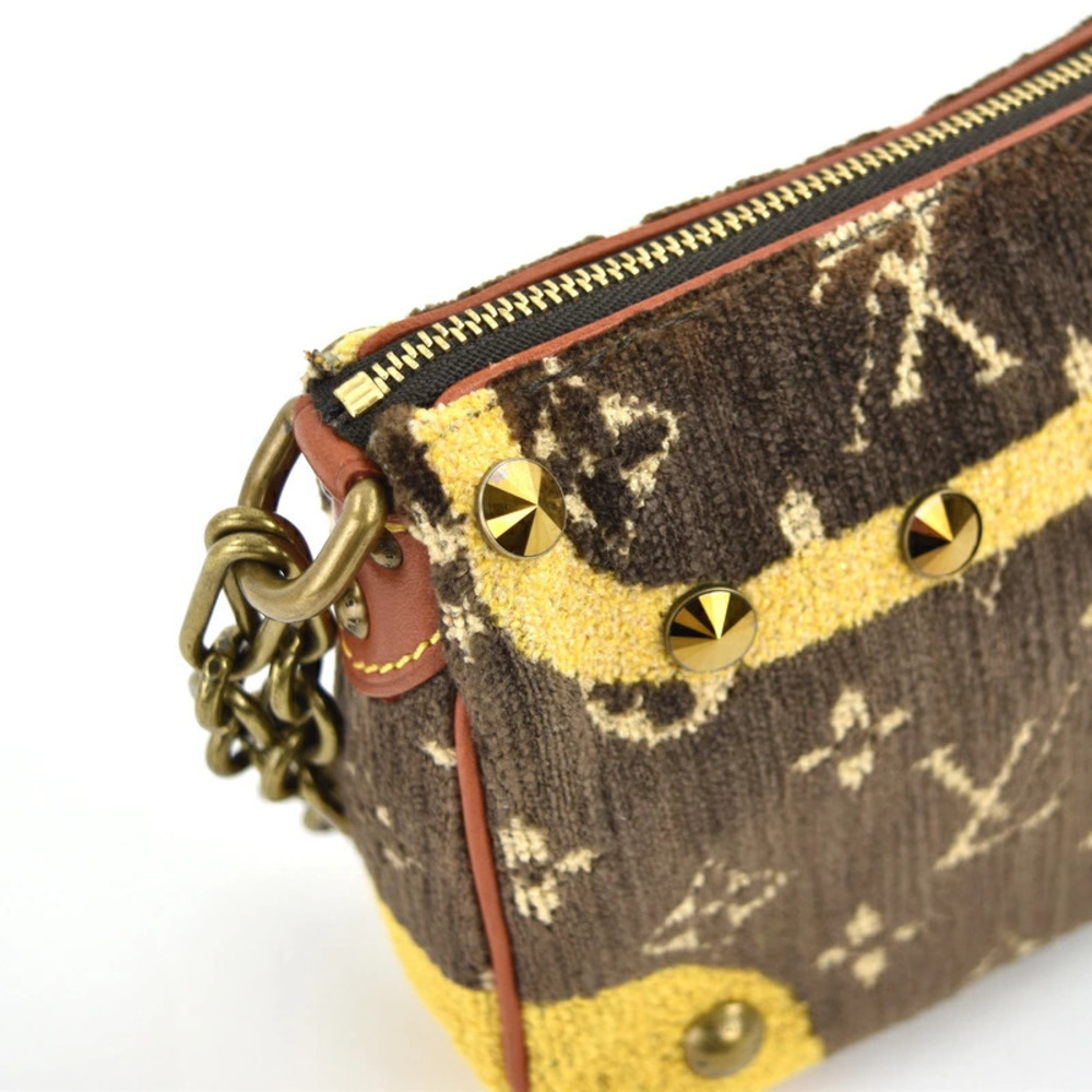 Louis Vuitton Monogram Trompe loeil Pochette Accessoires Handbag Terry Cloth - Picture 4 of 11